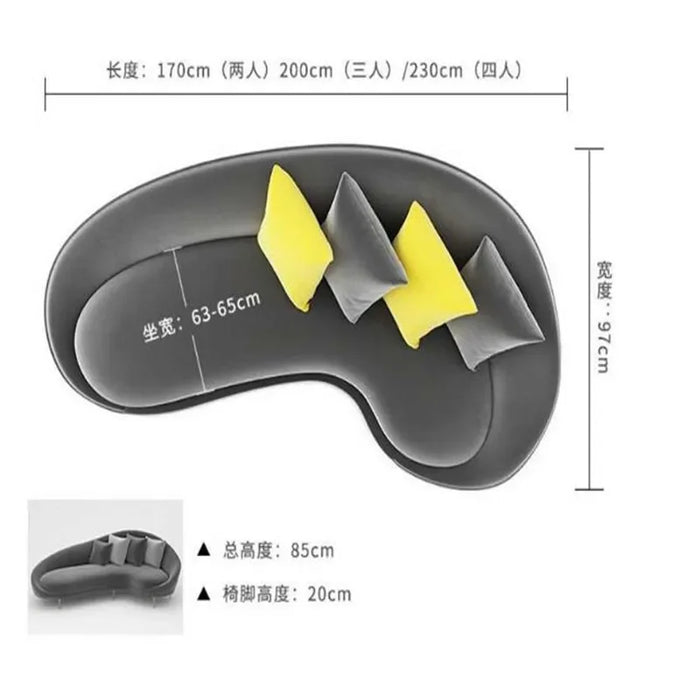 Nordic Office Moon Sofa, Business Meeting Personality Creative Coffee Table Combination Sofa