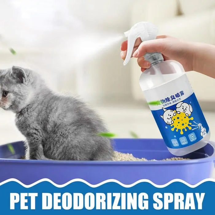 500 ML Pet Deodorizing Spray Pet Odor Eliminator Dog Spray Deodorizer Perfume Odor Eliminating Plant Fragrance Long-Lasting