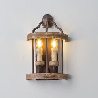 American Retro Iron Wall Lamp Industrial Style Living Room Dining Room Kitchen Corridor Bedroom E14 Decoration Bedside Lamp