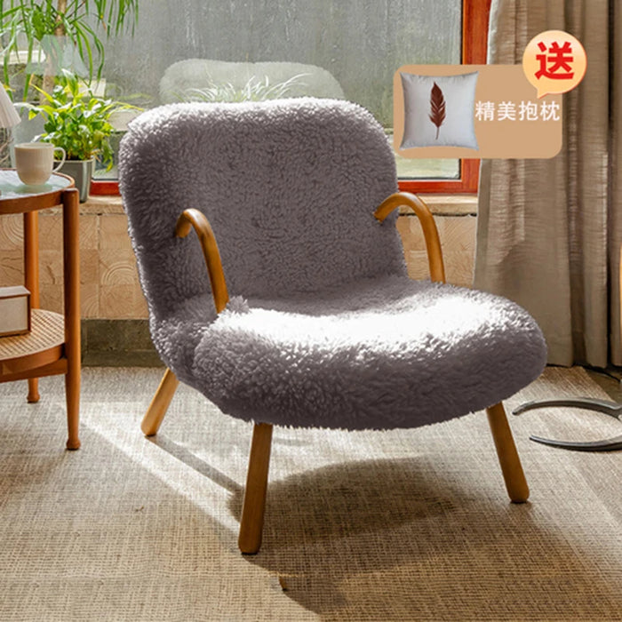 White Garden Arm Chair Lounge Nordic Design Leg Comfortable Fluffy Chair Pouf Art Wedding Fauteuil Salon Furniture Living Room