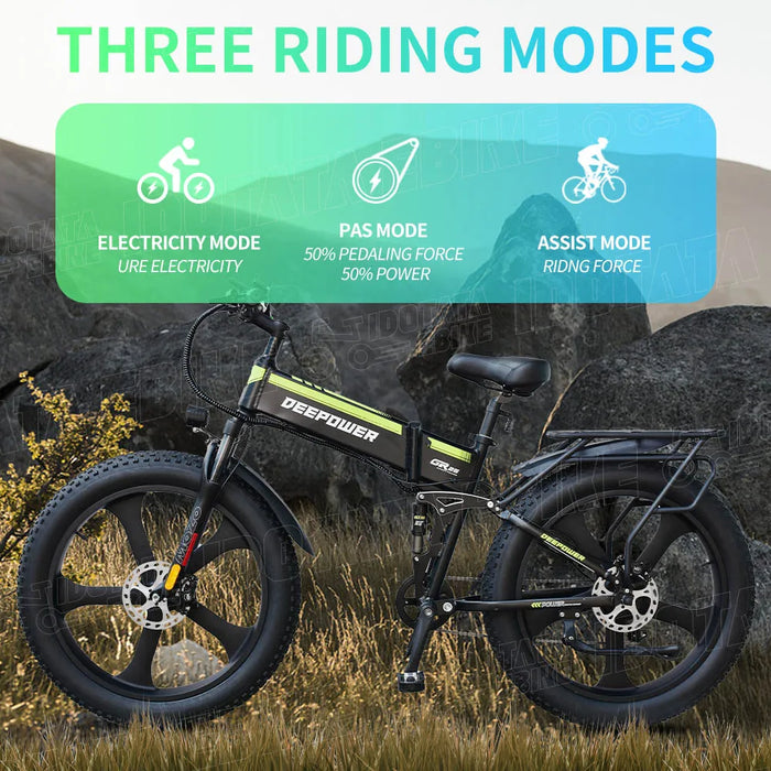 IDOTATA Electric Bike 2000W 48V 25Ah Mountain EBike 26Inch Adult Snow Electric Bike 7 Speed Cycling Bicycle 4.0 Fat Tire E bike