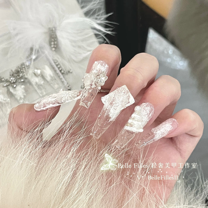 New Christmas Snowflake Ice Block Cool and Transparent Advanced Whitening Handmade Wearing Armor