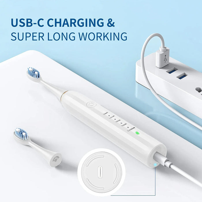 Cheapest Wholesale Type-C Automatic Tandenborstel Tooth Cleaner Oscillating Charging Soft Adult Sonic Electric Toothbrush