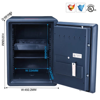Floor Safes Mini Jewelry Safe Document Fireproof and Waterproof Cabinet safes (2096D)