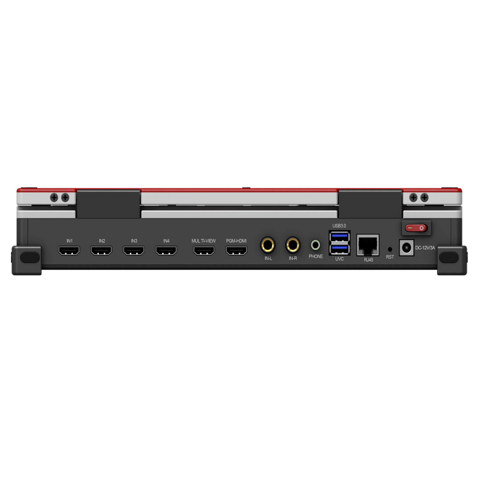 13.3 inch multi cameras live broadcast tv studio virtual Live Streaming Recording 4xH DMI inputs audio Video Mixer Switcher