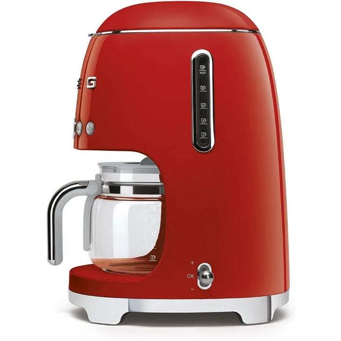 Smeg Drip Filter Coffee Machine, Red, 10 cup