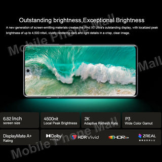 New Original OPPO Find X7 Ultra 5G Mobiel Phone 6.82Inch 120Hz Screen Snapdragon 8 Gen 3 Camera 50MP 100W SuperCharge Smartphone