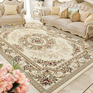 Retro Chinese Carpet Living Room Sofa Large Area Decorative Rugs Bedroom Bedside Luxury Court Classical Polyester Home Floor Mat