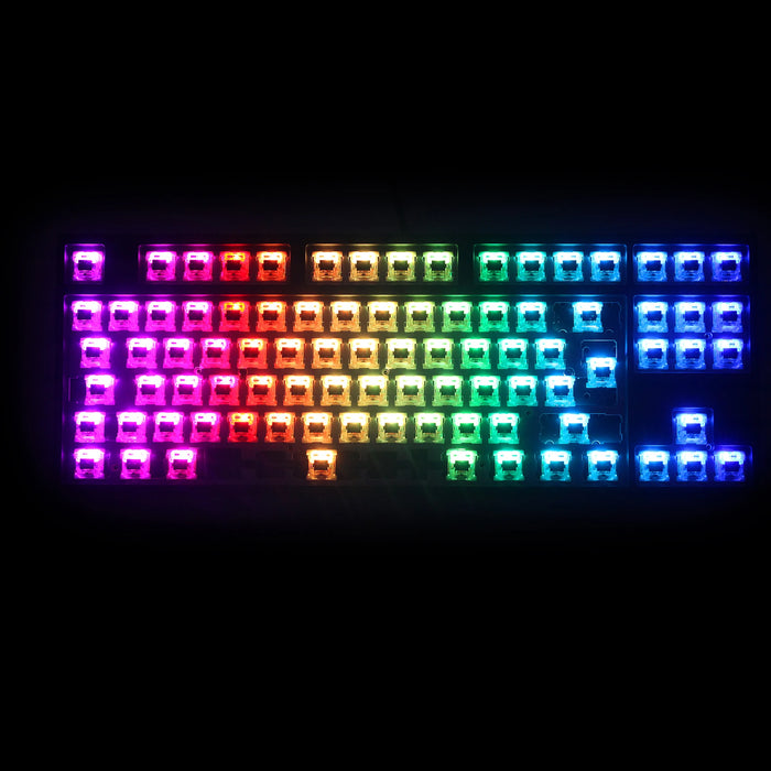 BM80 ISO bm80rgb 80% rgb hot swappable Custom Mechanical Keyboard PCB programmed rgb switch underglow type c VIA