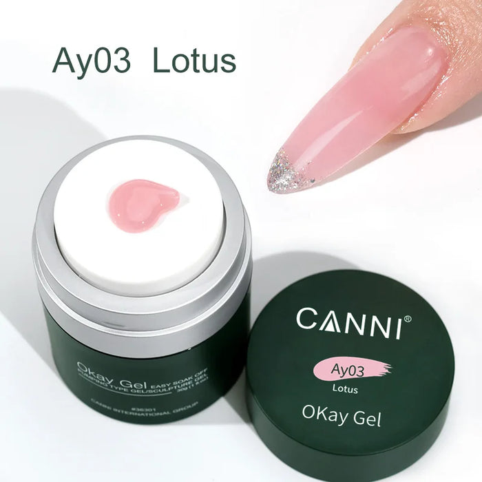 30g CANNI Okay UV Construction Gel Builder Nail Extension Air Pump Design Soak Off Nail Manicure Function  Korean Gel