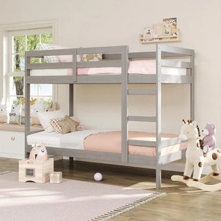 Modern Twin-Size Children's Bed Frame Bedroom, Twin-Size, Grey