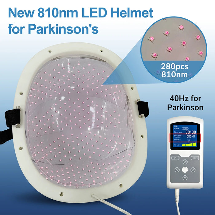 ZJKC 810nm Light Therapy Helmet for Parkinson Disease Depression Tbi Reduce Long-Term Nerve Damage Improve Memory Home Use