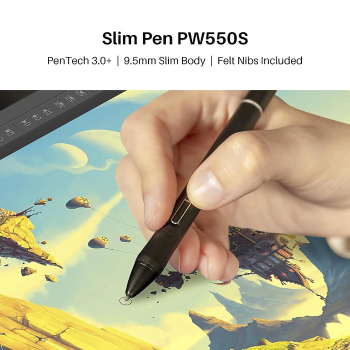 Huion Kamvas Studio 16 Tablet 15.8 Inch Independent Graphics Tablet Computer 2.5K Finger TouchScreen 512G SSD 16GB RAM Laptop