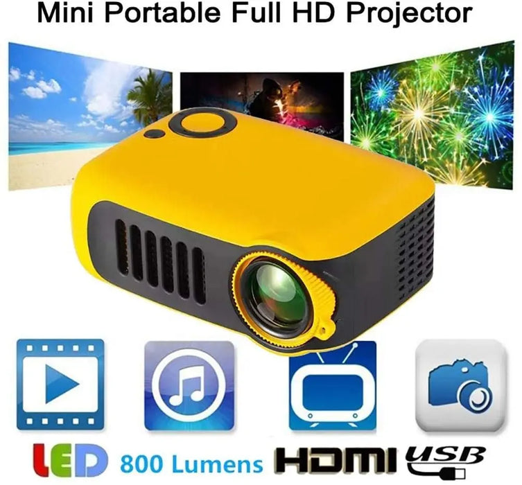 MINI Projector A2000 Mini Projector Pocket 1000 Lumens LED Projecteur Video Beamer Home Theater Projector