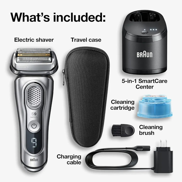 Series 9 9370cc Rechargeable Wet & Dry Men's Electric Shaver with Clean & Charge Station