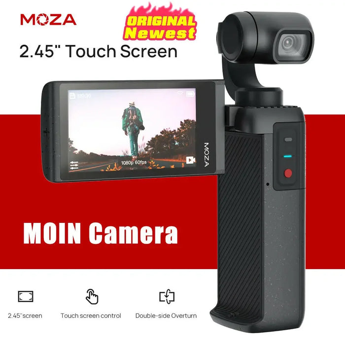 Moza Moin camera pocket Gimbal sports mini handheld high-definition 4K anti-shake vlog portable outdoor stabilizer action camera