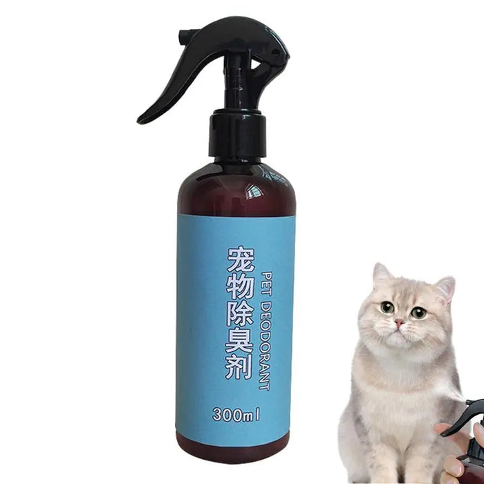 300ml Pet Odor Eliminator Spray Pet Oral Cleanse Spray Cats Dogs Body Perfume Pet Odor Remover Eliminator Cat Litter Deodorizer