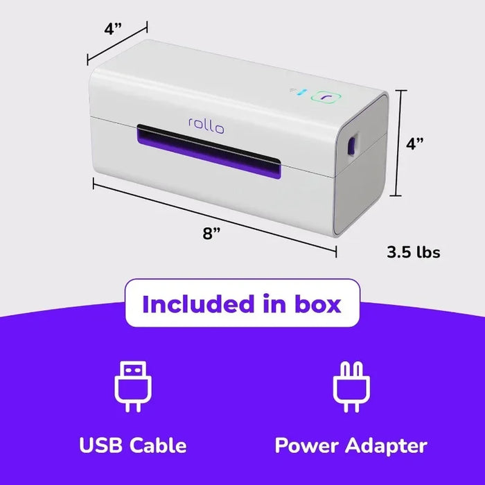 Wireless Shipping Label Printer -Wi-Fi Thermal Label Printer for Shipping Packages - AirPrint from iPhone, iPad, -4x Accessories