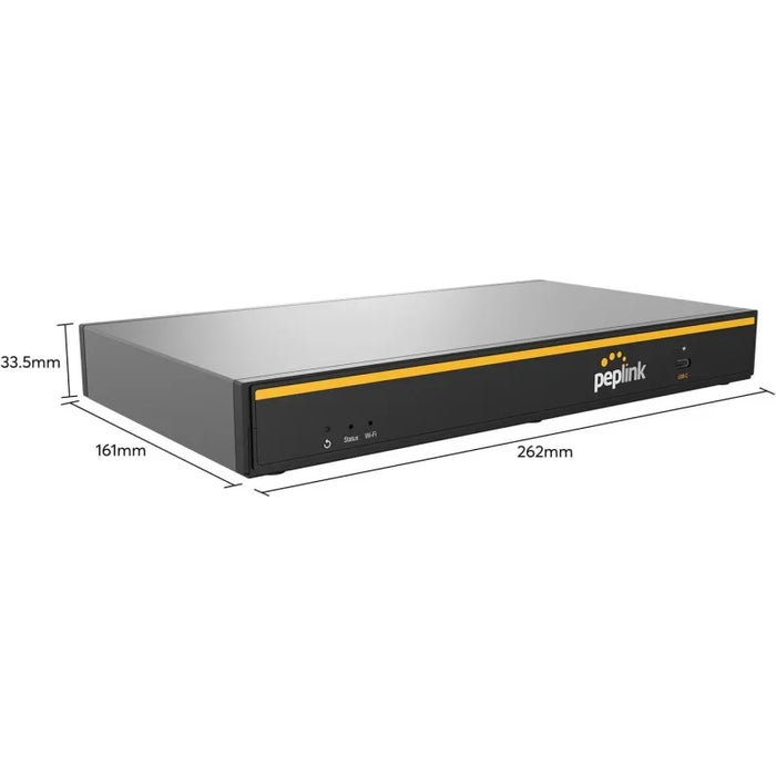 Peplink B-One Gigabit Dual WAN WiFi Router for Wireless Internet | 1GBps Throughput | 2X Port, 4X LAN , -Band 2X2 MIMO Wi-Fi | S