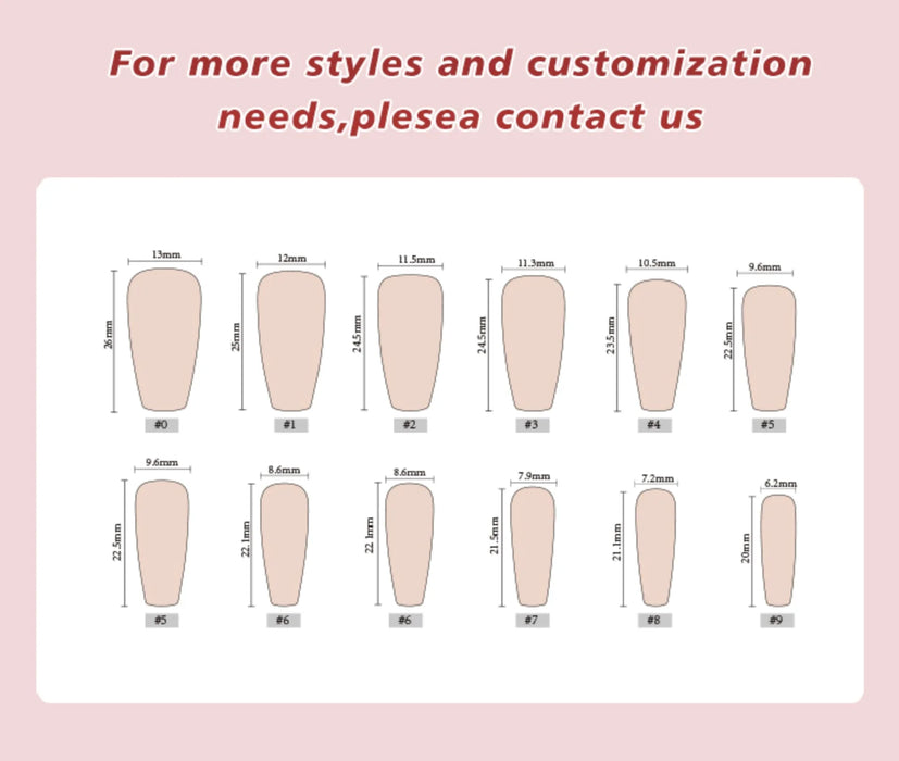 Finger fake Nails supplier  Long Coffin Salon False Nails Colorful Press On Nails