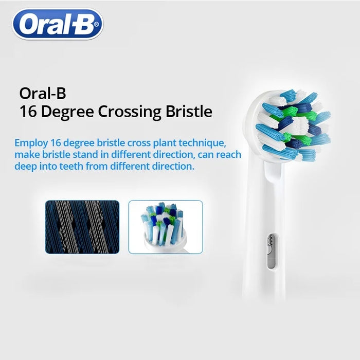 Original Oral B EB50 Brush Heads Cross Action 16 Degree Angle Spare Dental Nozzles for Electric Toothbrush D12/D16/DB4010/DB4510