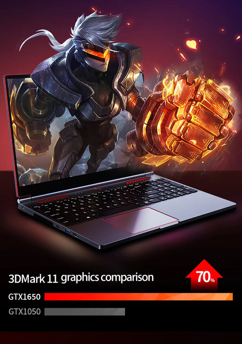 New 16.1 inch Gaming Laptop Intel Core i9-10885H i7-10750H GTX 1650 4G Mini PC Windows 10/11 64GB  4TB SSD Ultra book Computer