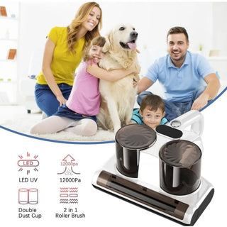 Bed Vacuum Cleaner, with UV & High Heating Tech, 12Kpa Strong Suction Handheld Vacuums of Bed Mattress Sofas, Pet and Carpets