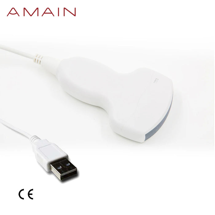 Amain Magiq 2 Convex Basic Handheld Medical Portable Fetal Ultrasound Machine Pulsenmore Baby Electric Plastic CE 2 Years