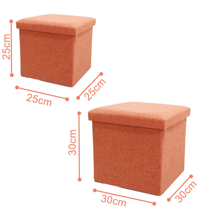 Multifunctional Folding Storage Stool, Foldable Foot Rest Stool, Large Capacity Organizer Stool, Collapsible Storage Ottoman Box