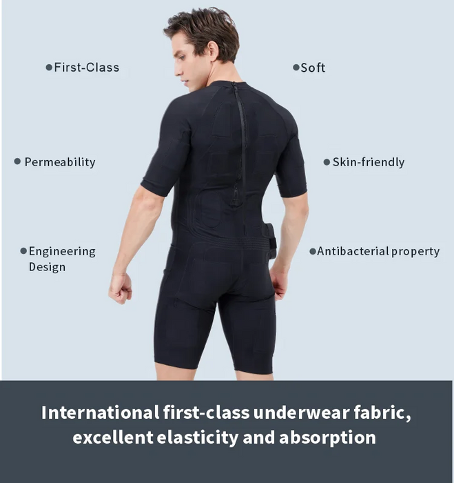 No moisten gym used ems stimulator body suit / wireless EMS training  for muscle fitness