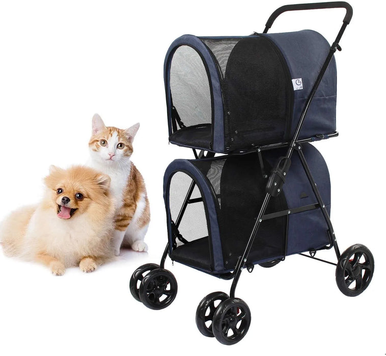 Factory Direct Sales Completely New 400D Oxford Cloth + Iron Frame Trolley Pet for Family