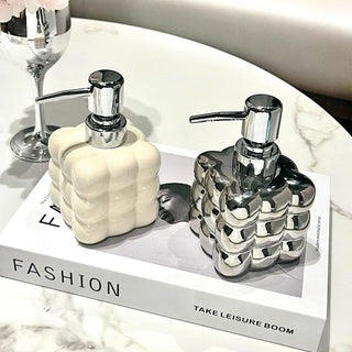 Press Type Lotion Shampoo Shower Gel Bottle Portable Household Bathroom Light Luxury Square Hand Sanitizer Dispenser Bottle New