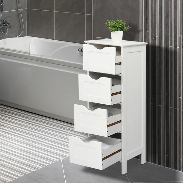 4 Layer Waterproof Organizer Floor Standing Rack Shower Corner Sundries Shelf Bathroom Toilet Storage Cabinet