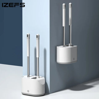 IZEFS Multifunctional Toilet Brush Restroom No Dead Corners Toilet Brush Household Cleaning Tools Home Bathroom Accessories Sets