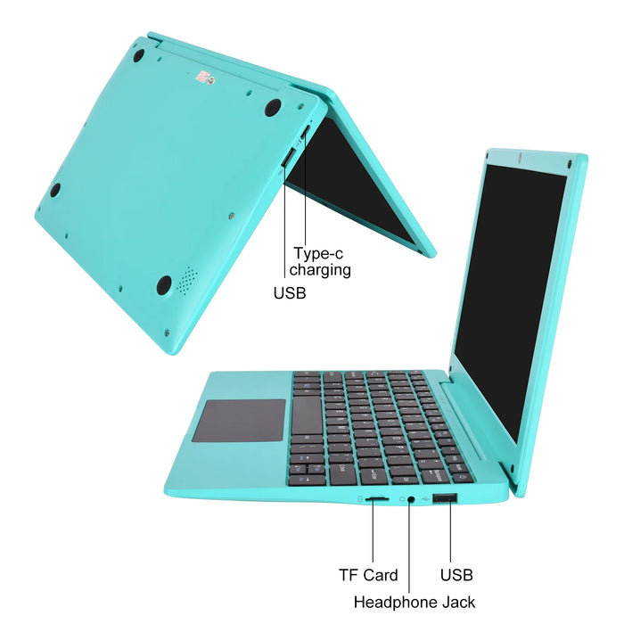 2024 NEW Netbook Computer 10.1 inch Quad Corer 2GB+64GB Ultra Thin and Light Netbook A133 CPU Computer Wi-Fi USB