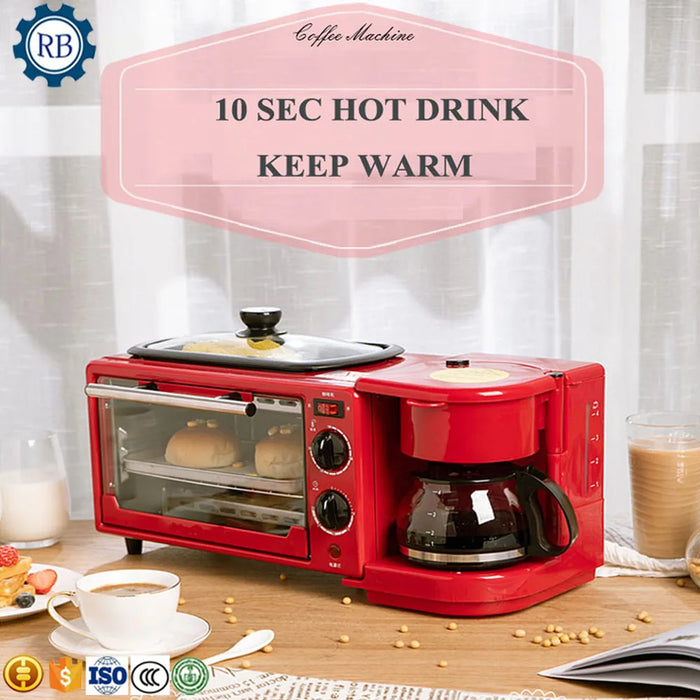 High Speed automatic breakfast machine for kitchen cooling 3 IN 1 Breakfast Maker