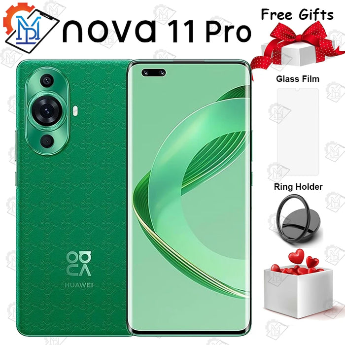 2023 Original Huawei Nova 11 Pro 6.78" Kunlun Glass Snapdragon 778G HarmonyOS 3.0 100W SuperCharge NFC Smartphone