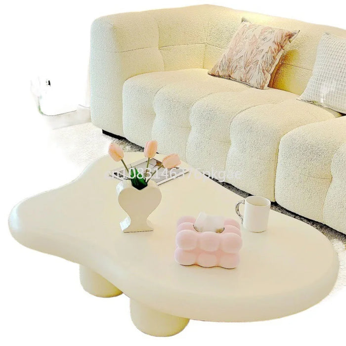 Clouds Tea Table House Lonely Wind Nordic Home Living Room Small Apartment Shaped Table Cream Simple Modern Tea Table