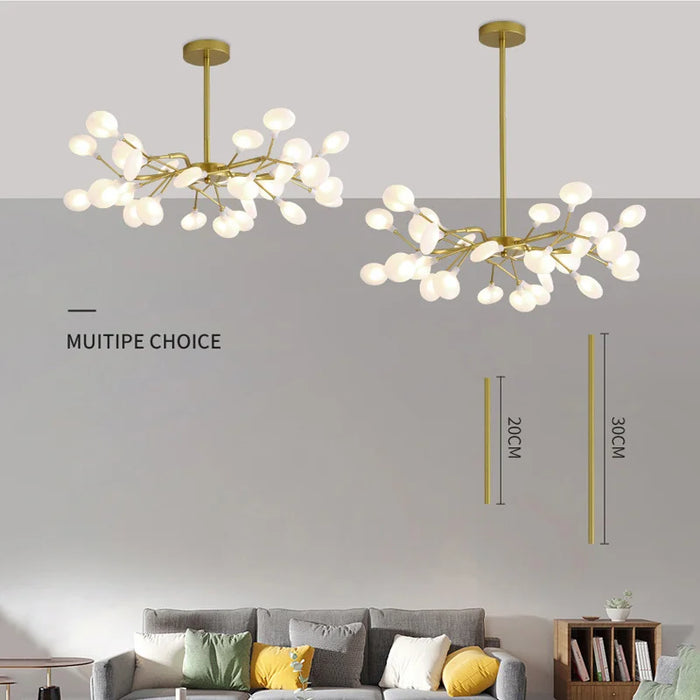 Modern LED Chandeliers For Living Rooms, Bedrooms, Kitchens, Nordic Luxury Fireflies, Home Interior Lighting, Luxury Decorative