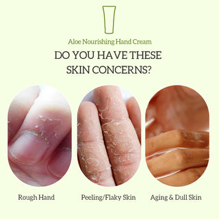 ALODERMA Organic Aloe Nourishing Hand Cream Hydrating Hand Gel Soothing & Moisturizing Hand Care For Dry Crack Skin Repair 60g