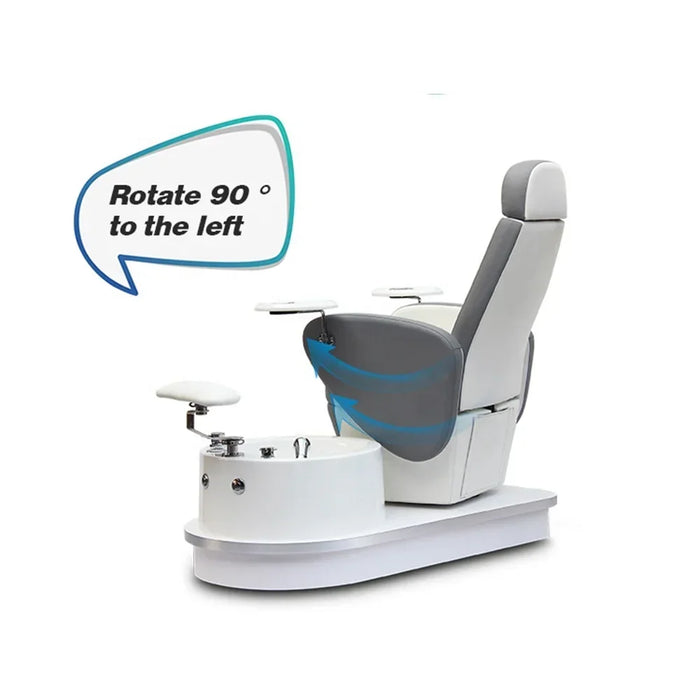 Beauty and nail salon furniture tilt and rotate, no tube vortex foot massage foot massage chair