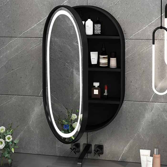 Shower Smart Mirror Full Body Shaving Aesthetic Oval Bathroom Mirror Storage Nordic Magnifying Espejo Pared Home Improvement