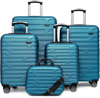 Luggage 5 Piece Sets, Expandable Luggage Sets Clearance, Suitcases with Spinner Wheels, Hard Shell Luggage Carry