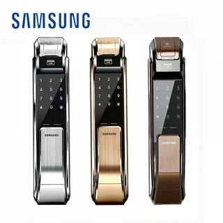 Samsung smart home lock digital fingerprint password keyless lock SHS-P718 gold color English version