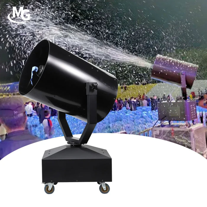 Wedding Party Stage Snowflake Machine Large Artificial Snow Machine 3000W Shaking Head Simulation Snow Machine