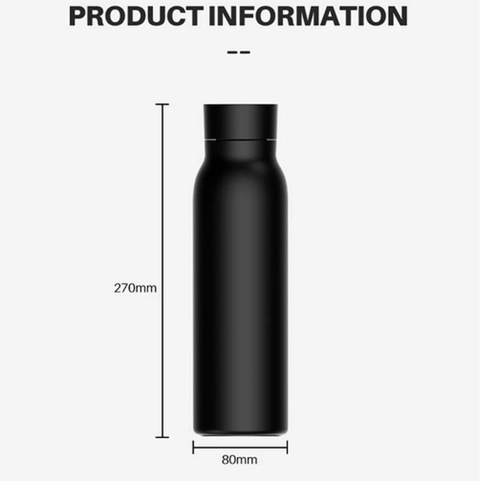 Tuya Smart Bottle With App 304 Stainless Steel 600ml Temperature Display Water Cup Tracking Drinking Data