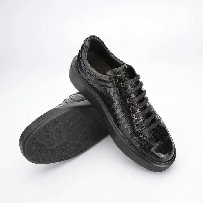 BATMO 2024 new arrival Crocodile Skin causal shoes men,male Genuine leather shoes 028