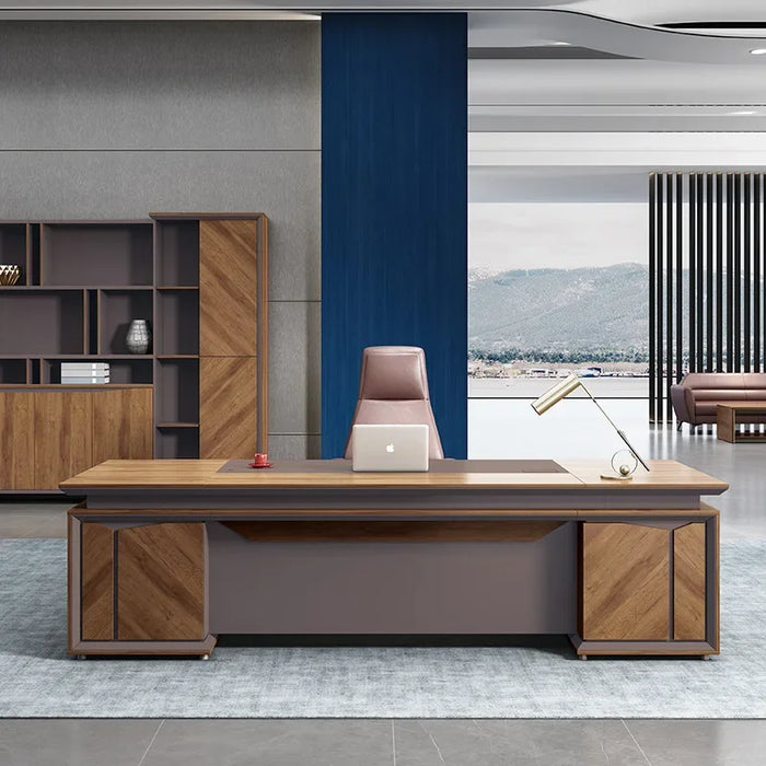 Office furniture simple modern atmosphere office desk and chair combination fashion executive desk computer desk