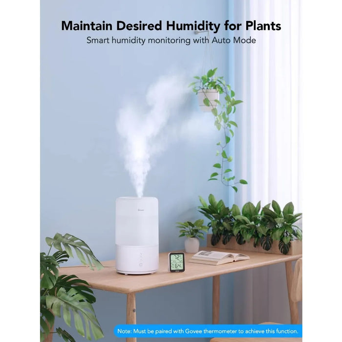 Smart WiFi Humidifiers for Bedroom, Top Fill Cool Mist Humidifiers for Baby and Plants, Work with Alexa,Auto Humidity Adjustment