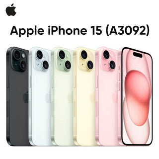 Apple iPhone 15 A3092 6GB RAM 128GB ROM iOS 17 6.1'' Super Retina XDR OLED Display IP68 Dust/water Resistant Dual SIM Original